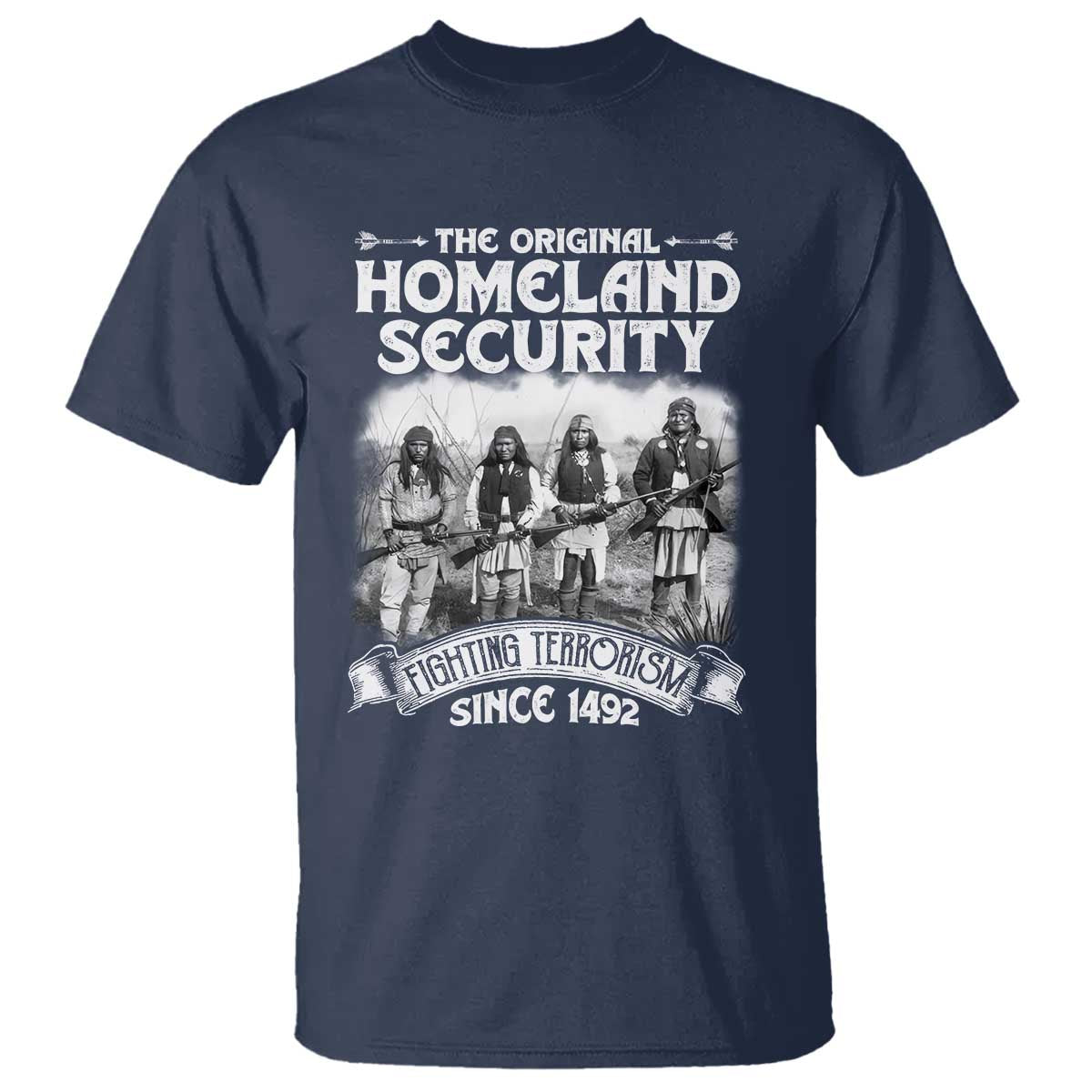 Native American T Shirt Original Homeland Security - Wonder Print Shop