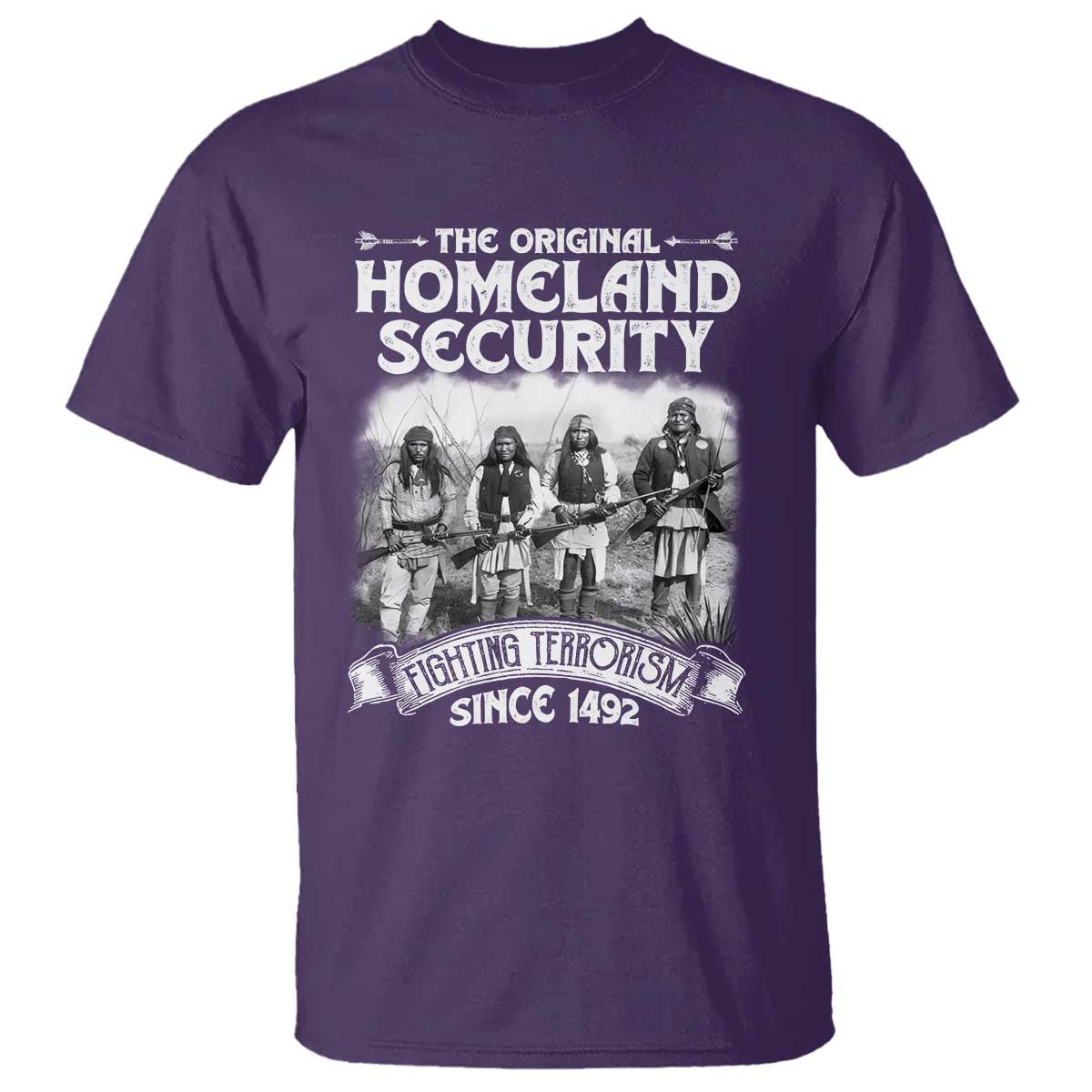 Native American T Shirt Original Homeland Security - Wonder Print Shop