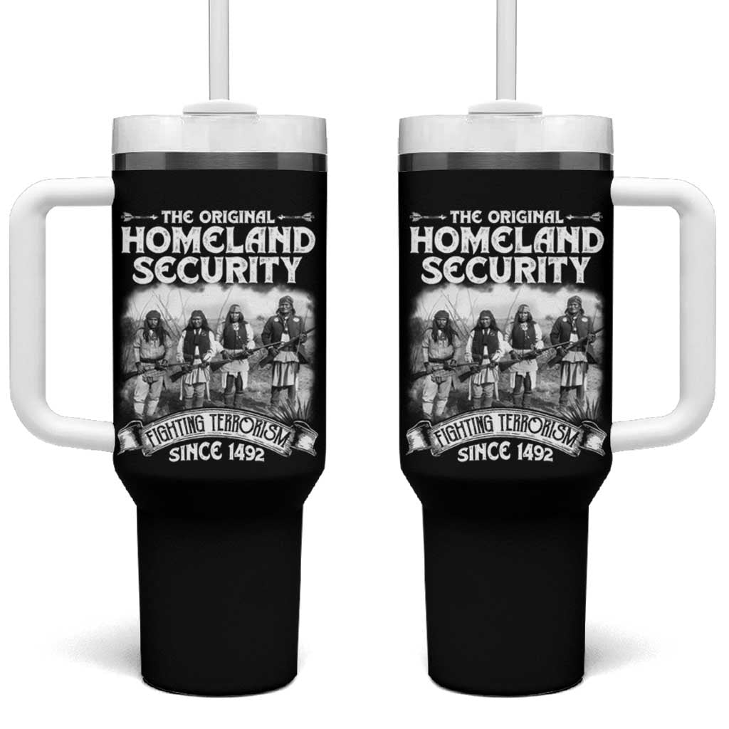 Native American Tumbler With Handle Original Homeland Security