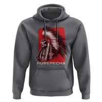 Mexican Indian Purepecha Hoodie Mexico Indigenous Proud Chief Vintage - Wonder Print Shop