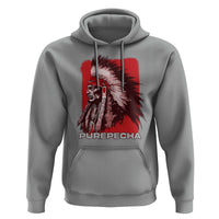Mexican Indian Purepecha Hoodie Mexico Indigenous Proud Chief Vintage - Wonder Print Shop