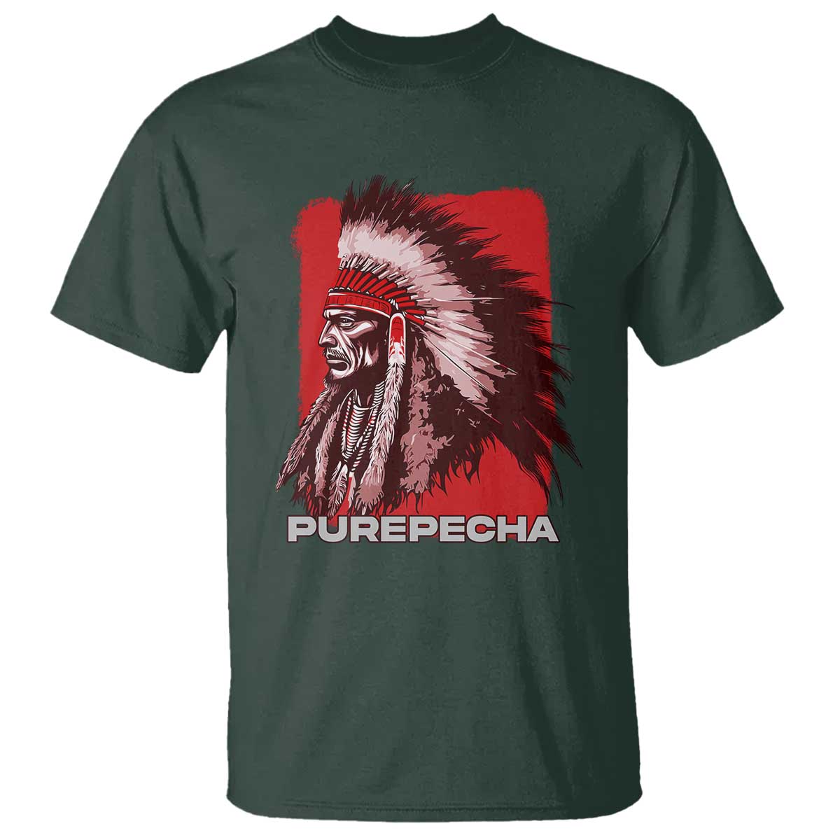Mexican Indian Purepecha T Shirt Mexico Indigenous Proud Chief Vintage - Wonder Print Shop