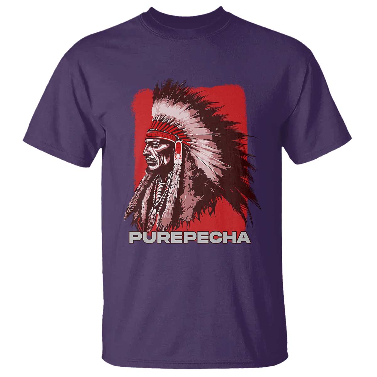 Mexican Indian Purepecha T Shirt Mexico Indigenous Proud Chief Vintage - Wonder Print Shop