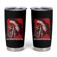 Mexican Indian Purepecha Tumbler Cup Mexico Indigenous Proud Chief Vintage
