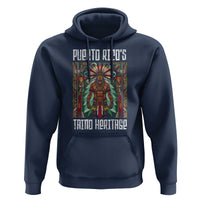 Puerto Rico Taino Heritage Hoodie Indigenous Warrior - Wonder Print Shop