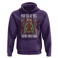 Puerto Rico Taino Heritage Hoodie Indigenous Warrior - Wonder Print Shop