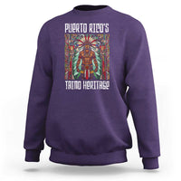 Puerto Rico Taino Heritage Sweatshirt Indigenous Warrior - Wonder Print Shop