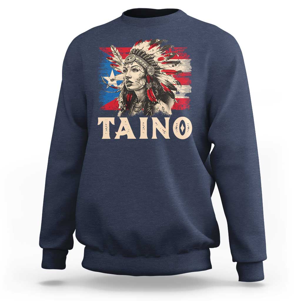 Puerto Rican Taino Sweatshirt Indigenous Woman Warrior - Wonder Print Shop