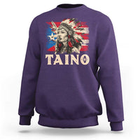 Puerto Rican Taino Sweatshirt Indigenous Woman Warrior - Wonder Print Shop