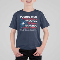 Puerto Rico La Isla Del Encanto T Shirt For Kid Puerto Rican Flag - Wonder Print Shop
