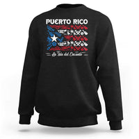 Puerto Rico La Isla Del Encanto Sweatshirt Puerto Rican Flag - Wonder Print Shop