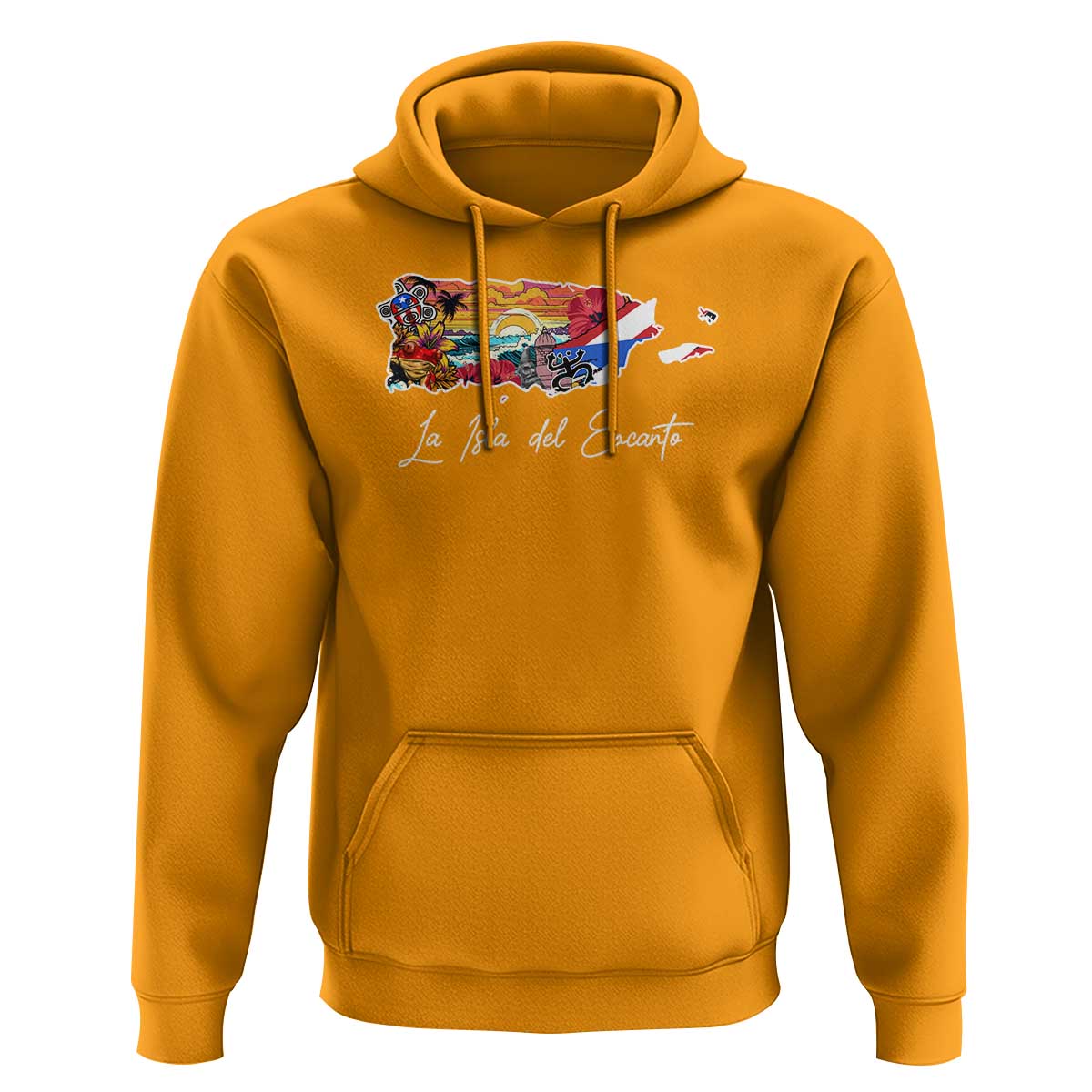 Puerto Rican Hoodie La Isla Del Encanto Puerto Rico - Wonder Print Shop