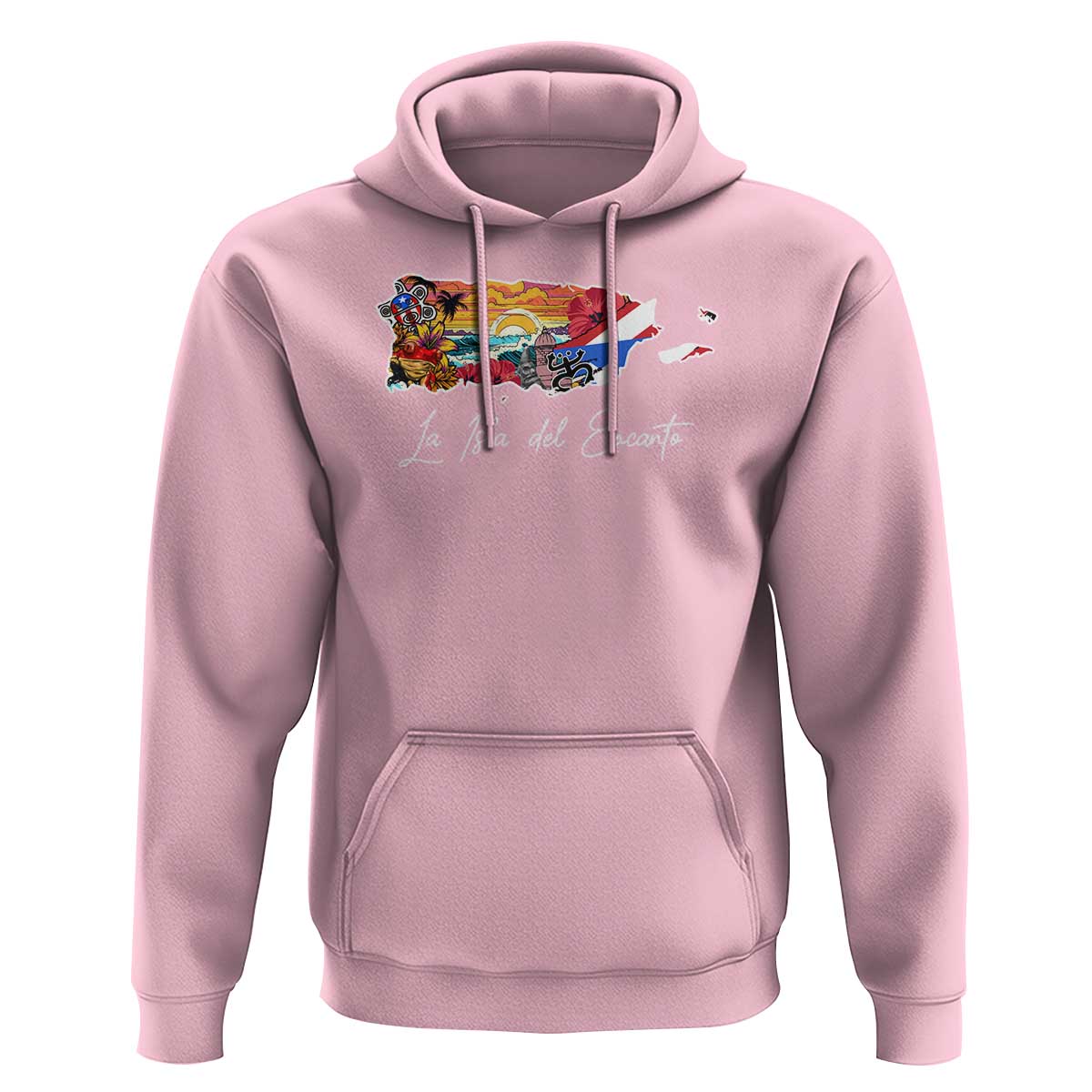 Puerto Rican Hoodie La Isla Del Encanto Puerto Rico - Wonder Print Shop