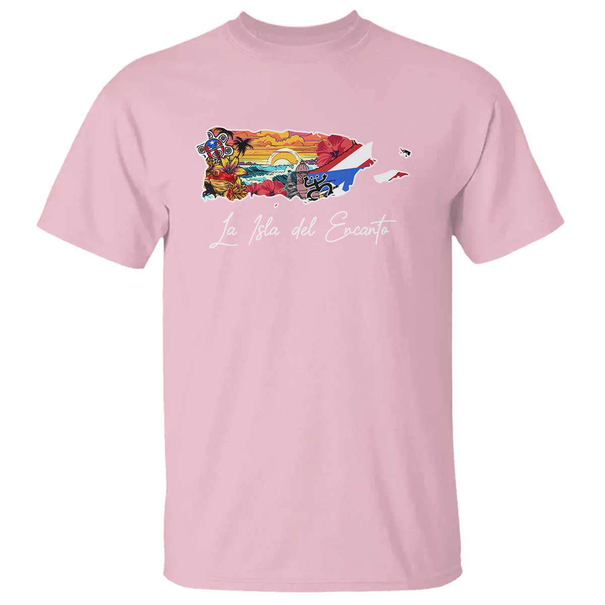 Puerto Rican T Shirt La Isla Del Encanto Puerto Rico - Wonder Print Shop