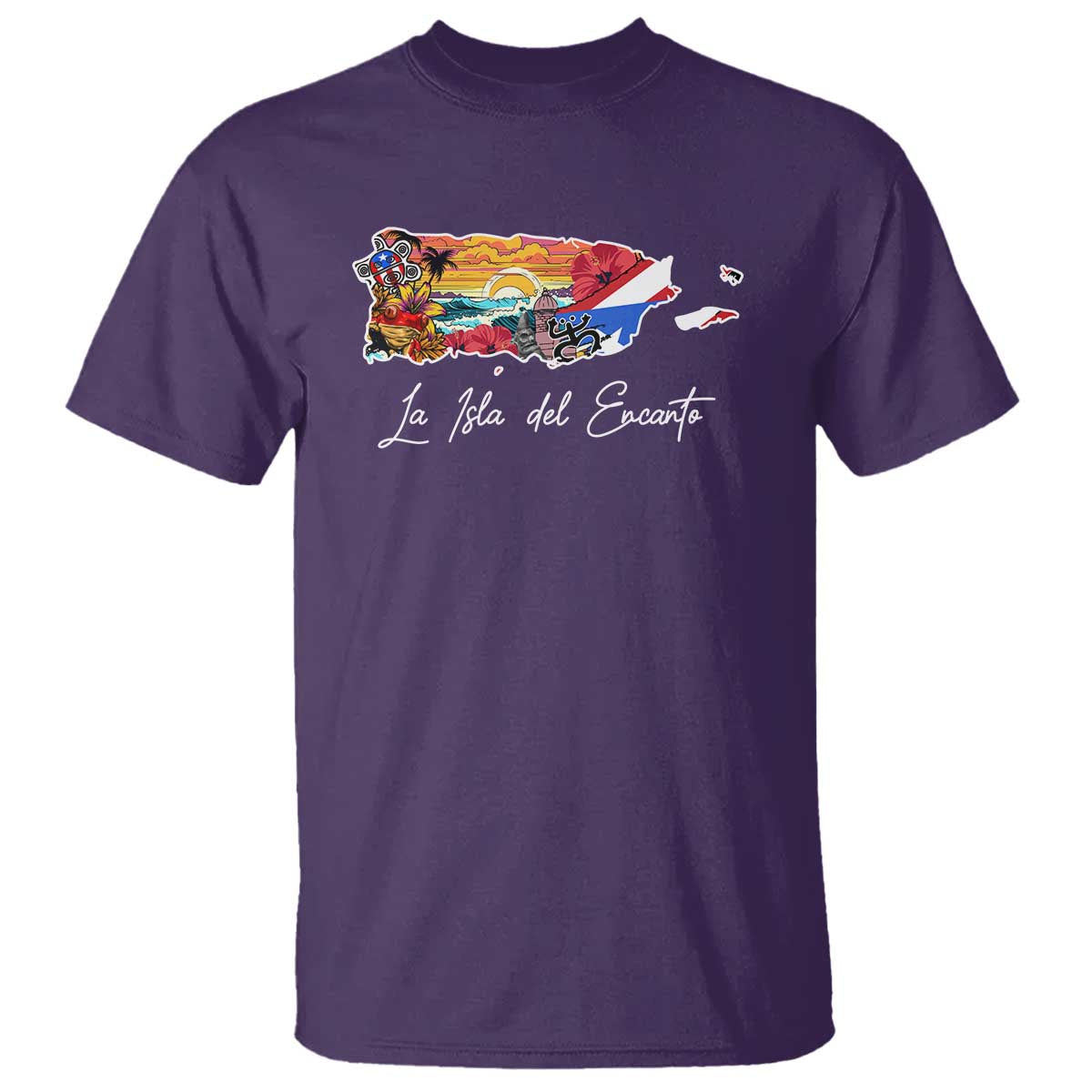 Puerto Rican T Shirt La Isla Del Encanto Puerto Rico - Wonder Print Shop