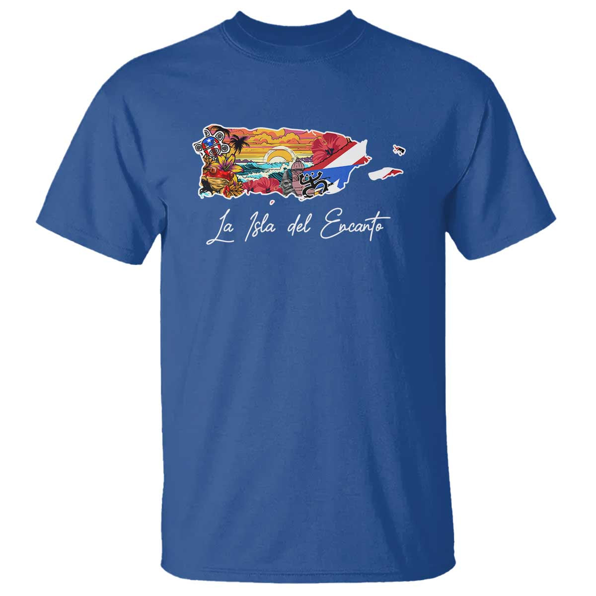 Puerto Rican T Shirt La Isla Del Encanto Puerto Rico - Wonder Print Shop