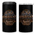 American Indian Legendary Retro Biker Motorcycle Rider 4 in 1 Can Cooler Tumbler