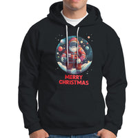 Christmas Hoodie Santa Astronaut Xmas Space Colorful Planet - Wonder Print Shop