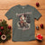 Christmas T Shirt Santa's Little Rebel Rinding Motorcycle Vintage Xmas - Wonder Print Shop