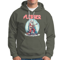 Sleigher Hail Santa Heavy Metal Christmas Rock Hoodie - Wonder Print Shop