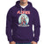 Sleigher Hail Santa Heavy Metal Christmas Rock Hoodie - Wonder Print Shop