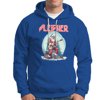 Sleigher Hail Santa Heavy Metal Christmas Rock Hoodie - Wonder Print Shop