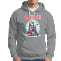Sleigher Hail Santa Heavy Metal Christmas Rock Hoodie - Wonder Print Shop