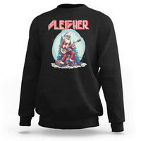 Sleigher Hail Santa Heavy Metal Christmas Rock Sweatshirt - Wonder Print Shop