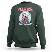 Sleigher Hail Santa Heavy Metal Christmas Rock Sweatshirt - Wonder Print Shop
