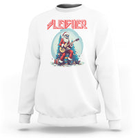 Sleigher Hail Santa Heavy Metal Christmas Rock Sweatshirt - Wonder Print Shop