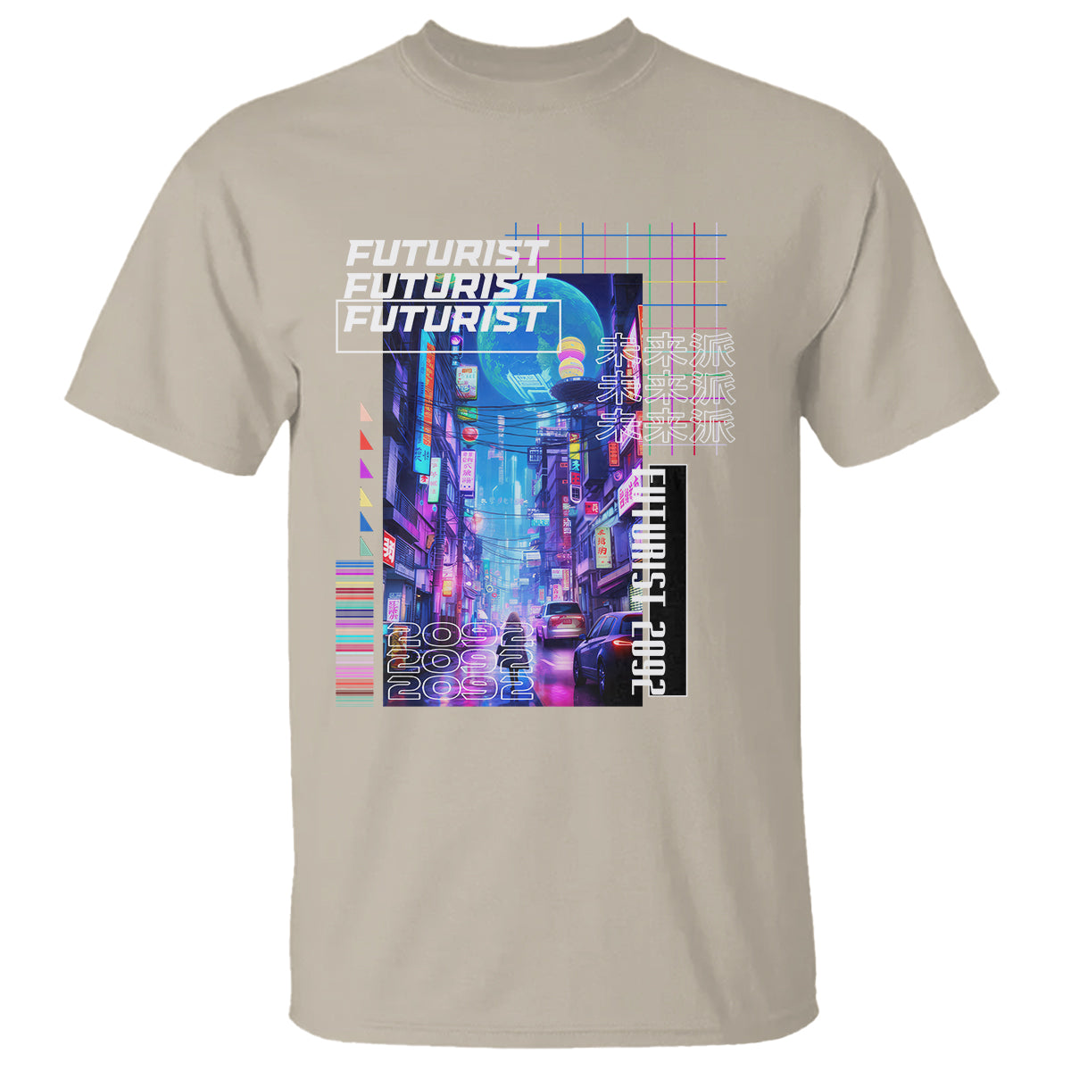Japanese Cyberpunk T Shirt Tokyo Street Of Japan Night Futurist Aesthetic - Wonder Print Shop