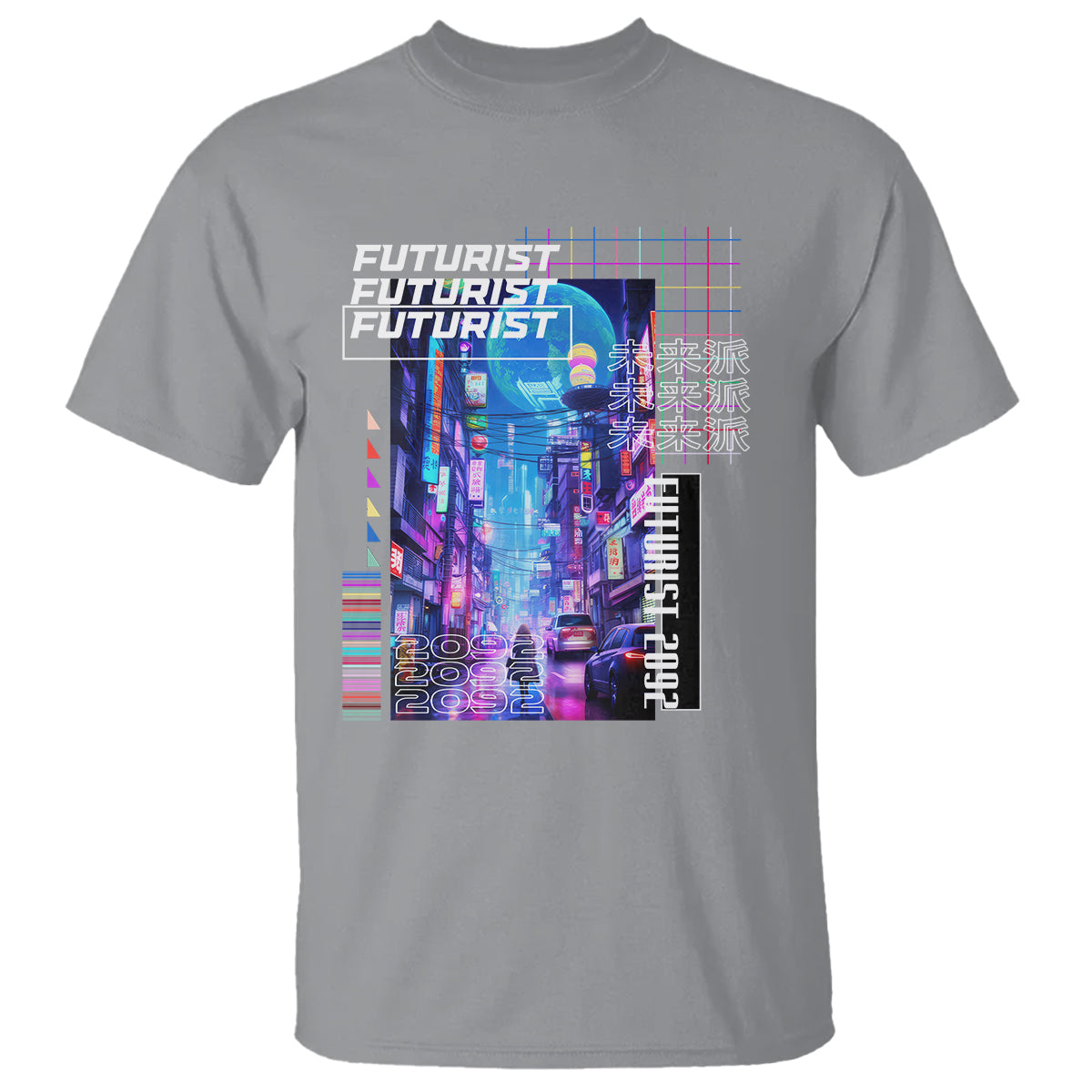 Japanese Cyberpunk T Shirt Tokyo Street Of Japan Night Futurist Aesthetic - Wonder Print Shop
