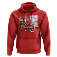 Valentine's Day Hoodie Retro Nurse Valentine You're So Sweet D10W Medical Peds PICU - Wonder Print Shop