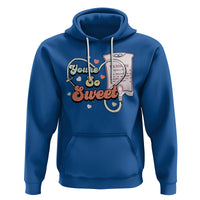 Valentine's Day Hoodie Retro Nurse Valentine You're So Sweet D10W Medical Peds PICU - Wonder Print Shop