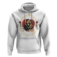 Dead Inside But Still Horny Vintage Skeleton Couple Valentine's Day Hoodie - Wonder Print Shop
