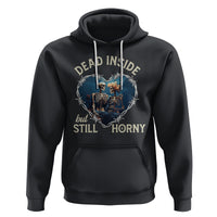 Dead Inside But Still Horny Skeleton Couple Valentine's Day Hoodie - Wonder Print Shop