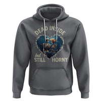 Dead Inside But Still Horny Skeleton Couple Valentine's Day Hoodie - Wonder Print Shop