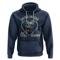 Dead Inside But Still Horny Skeleton Couple Valentine's Day Hoodie - Wonder Print Shop