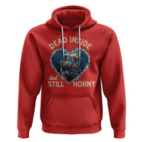 Dead Inside But Still Horny Skeleton Couple Valentine's Day Hoodie - Wonder Print Shop