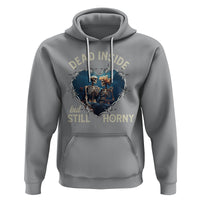 Dead Inside But Still Horny Skeleton Couple Valentine's Day Hoodie - Wonder Print Shop