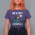 Valentine's Day Couple Matching T Shirt For Women He's My Senpai Funny Anime Girlfriend - Wonder Print Shop