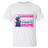 Warning May Spontaneously Start Talking About Anime T Shirt - Wonder Print Shop