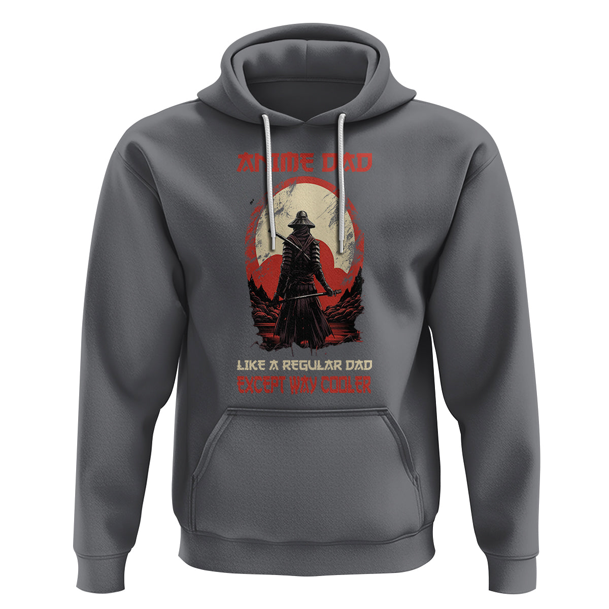 Japanese Samurai Hoodie Anime Dad Like A Regular Dad Except Way Cooler - Wonder Print Shop