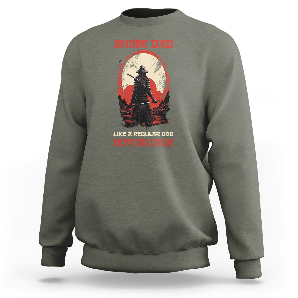 Japanese Samurai Sweatshirt Anime Dad Like A Regular Dad Except Way Cooler - Wonder Print Shop