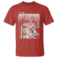 Sad Anime Girl T Shirt Vaporwave Aesthetic Japanese Otaku - Wonder Print Shop