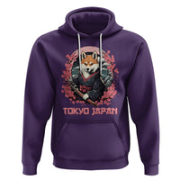 Shiba Inu Hoodie Tokyo Japan Aesthetic Sakura Japanese Cherry Blossoms - Wonder Print Shop