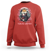 Shiba Inu Sweatshirt Tokyo Japan Aesthetic Sakura Japanese Cherry Blossoms - Wonder Print Shop