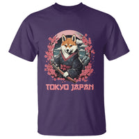 Shiba Inu T Shirt Tokyo Japan Aesthetic Sakura Japanese Cherry Blossoms - Wonder Print Shop