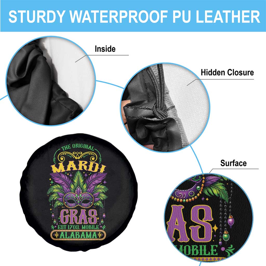 The Original Mardi Gras Mobile Alabama 1703 Spare Tire Cover
