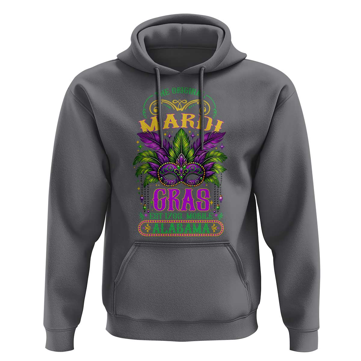 The Original Mardi Gras Mobile Alabama 1703 Hoodie
